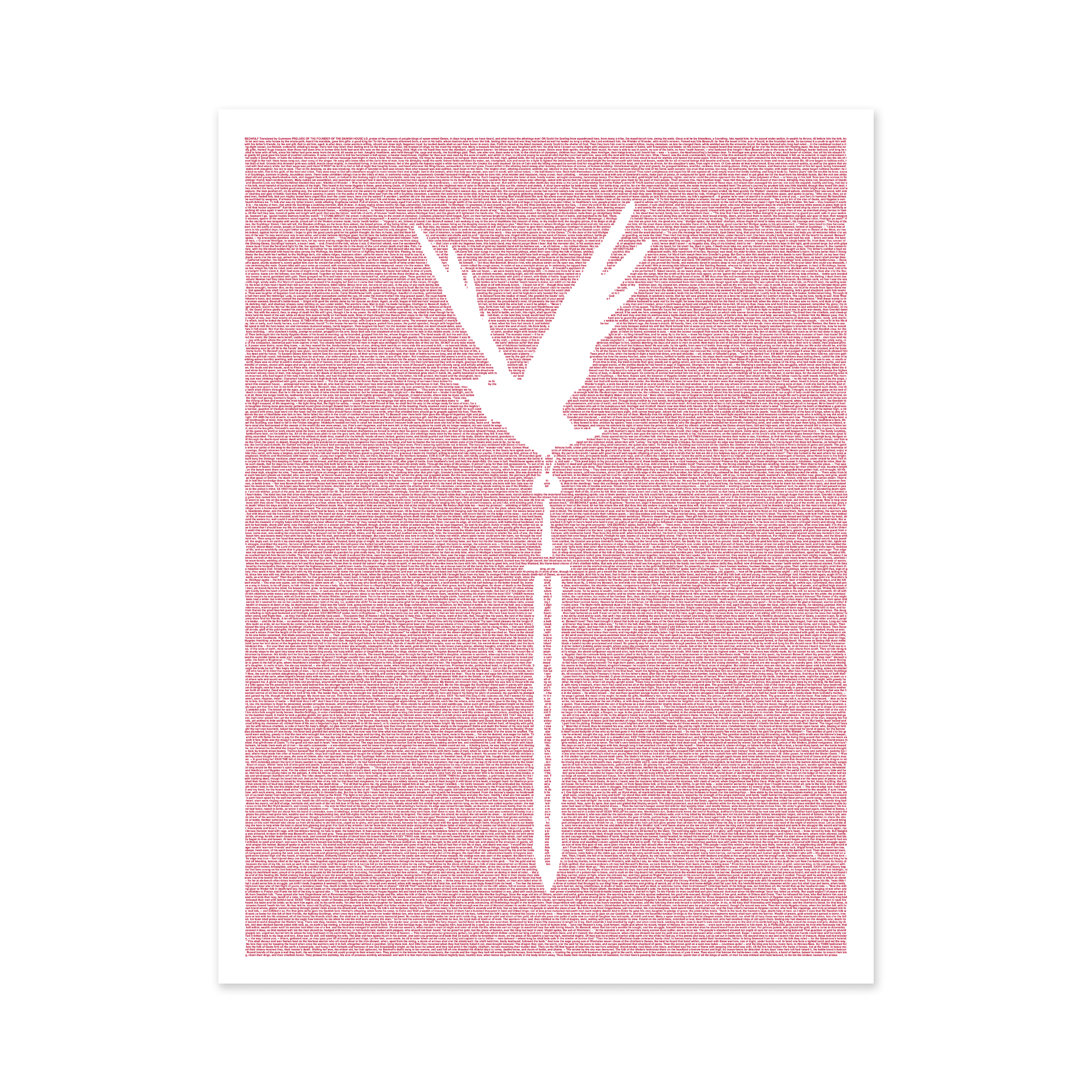 Litographs Beowulf Book Poster