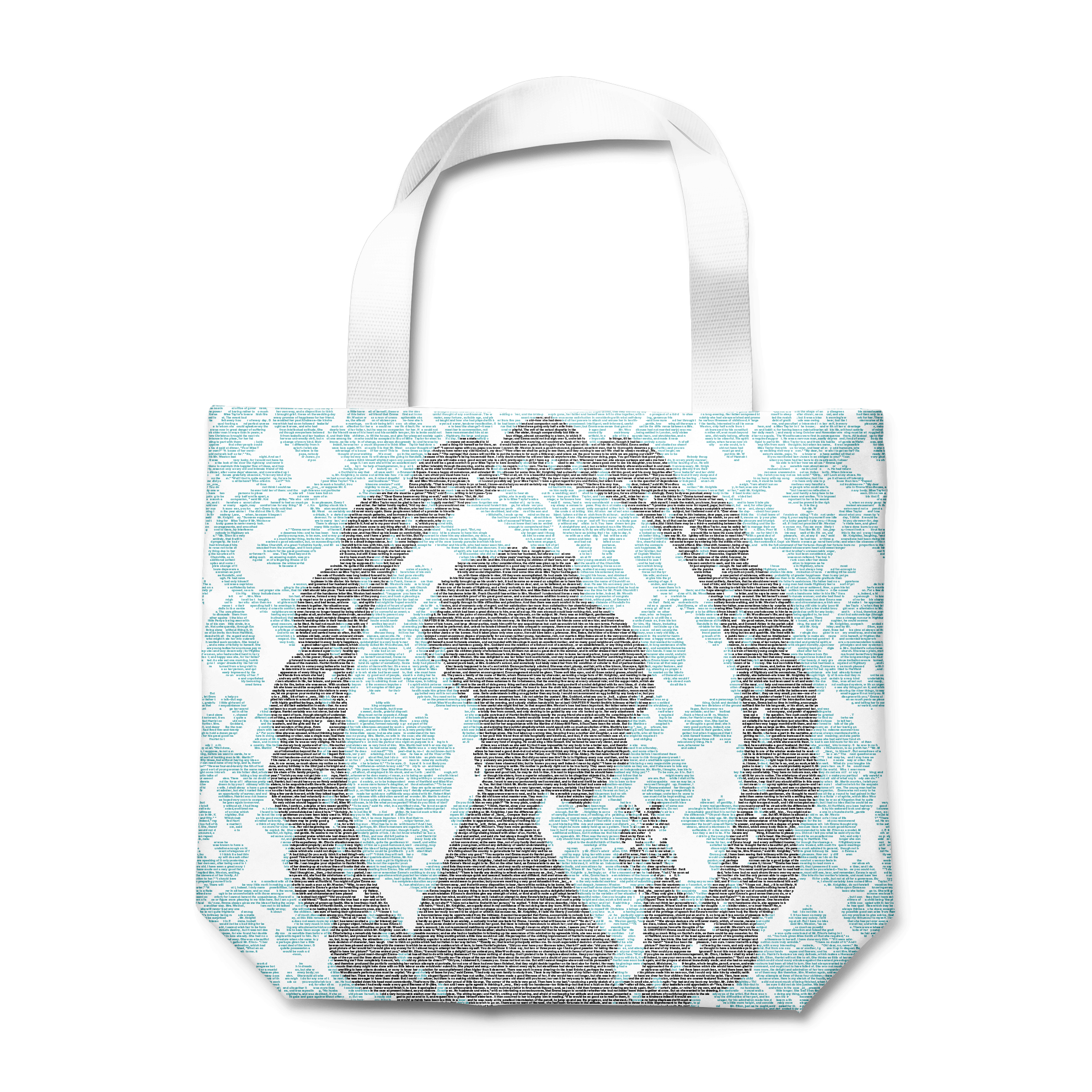 Alice in Wonderland Tote Bag by Quotes Literary Apparel