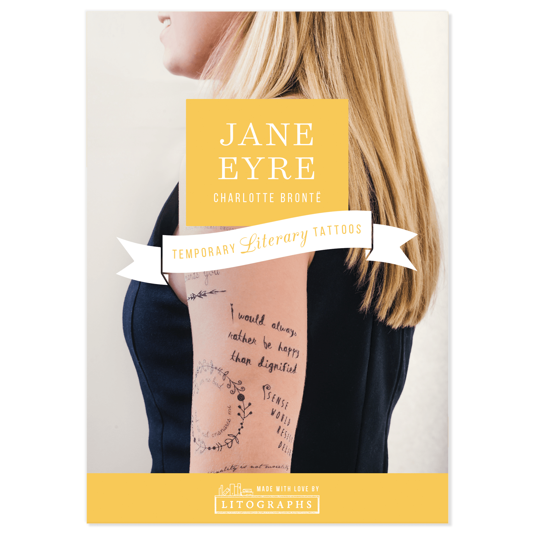 Litographs Jane Eyre Book Tattoo