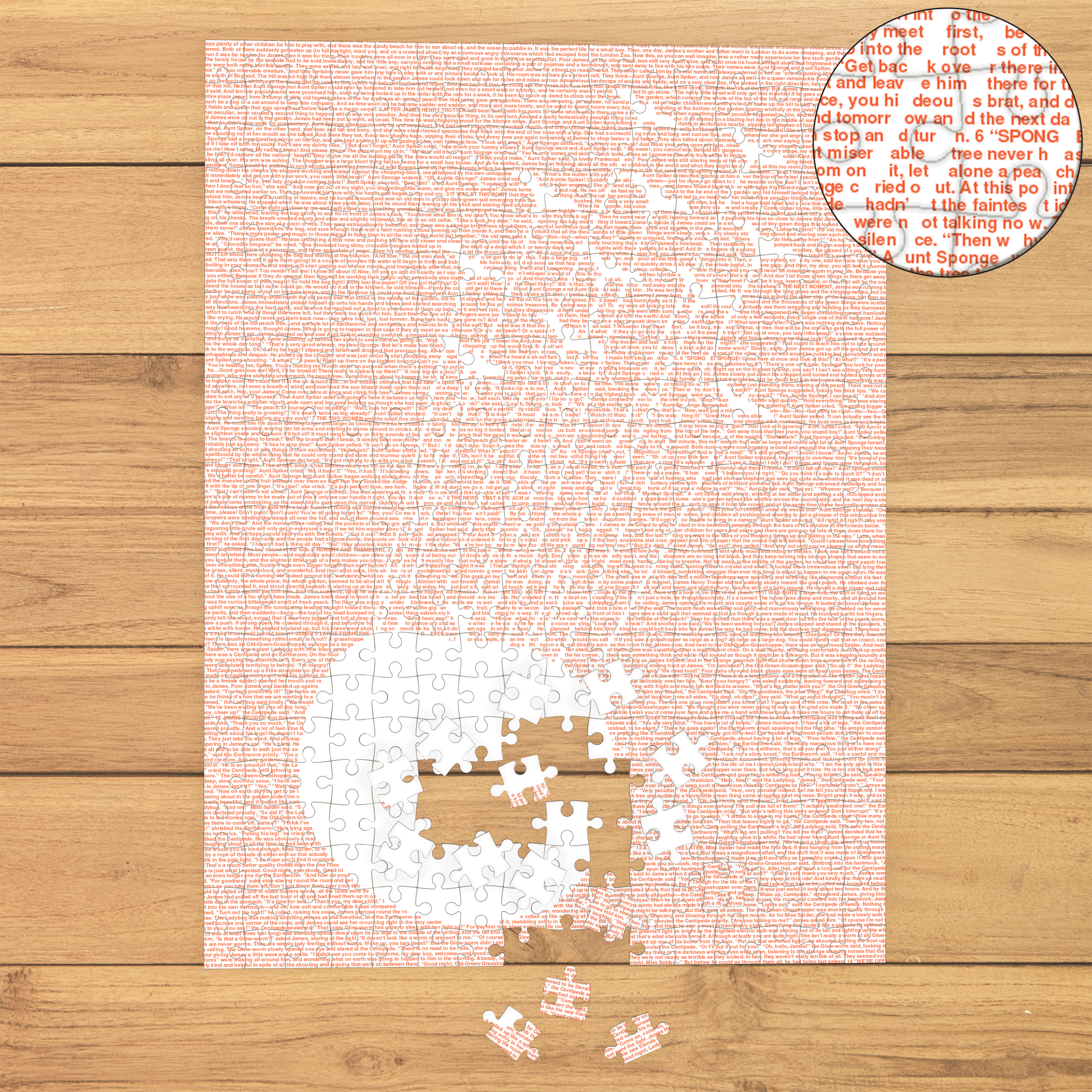 Litographs | James and the Giant Peach | Book Puzzle