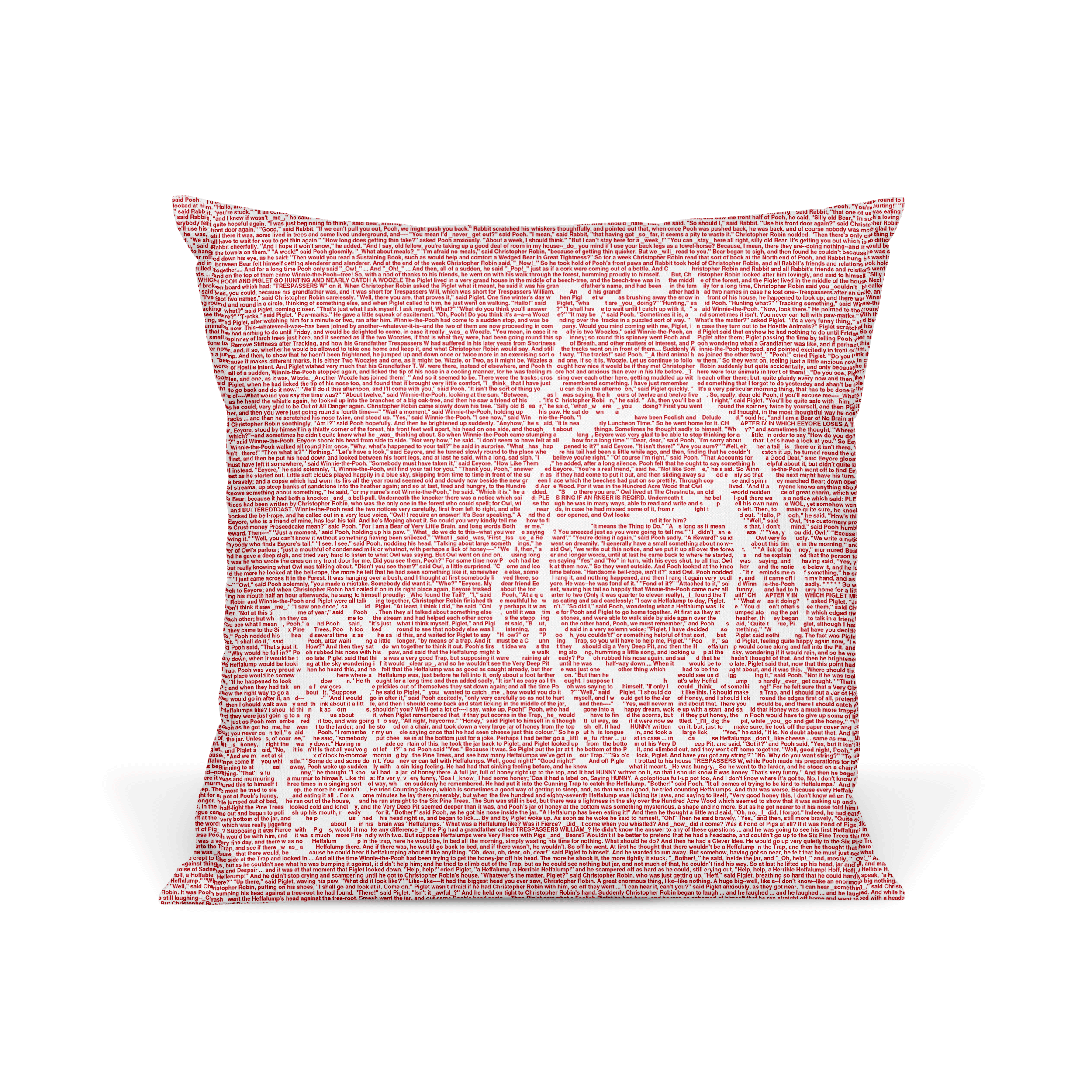 Winnie the Pooh Book Pillow Litographs