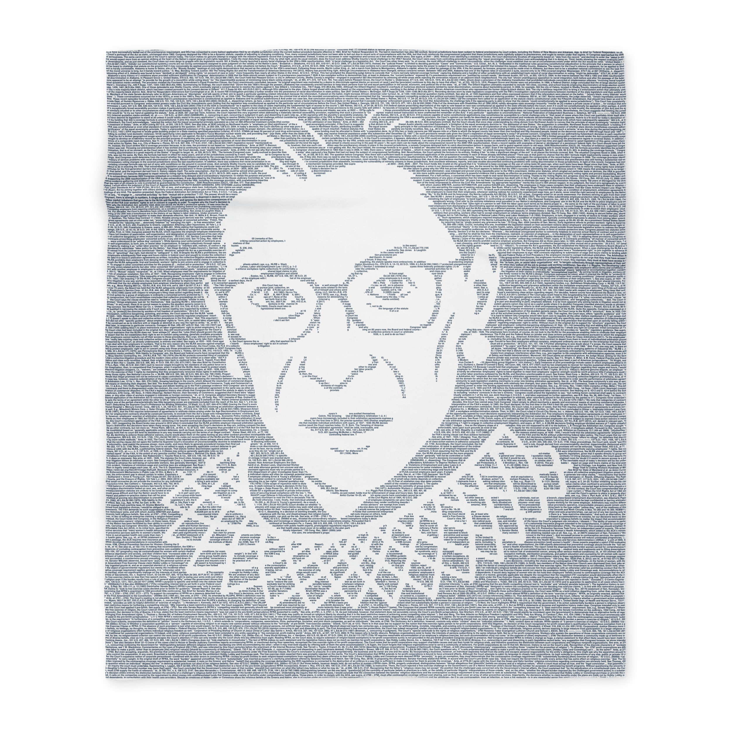 Dissents of Ruth Bader Ginsburg Book Blanket Litographs