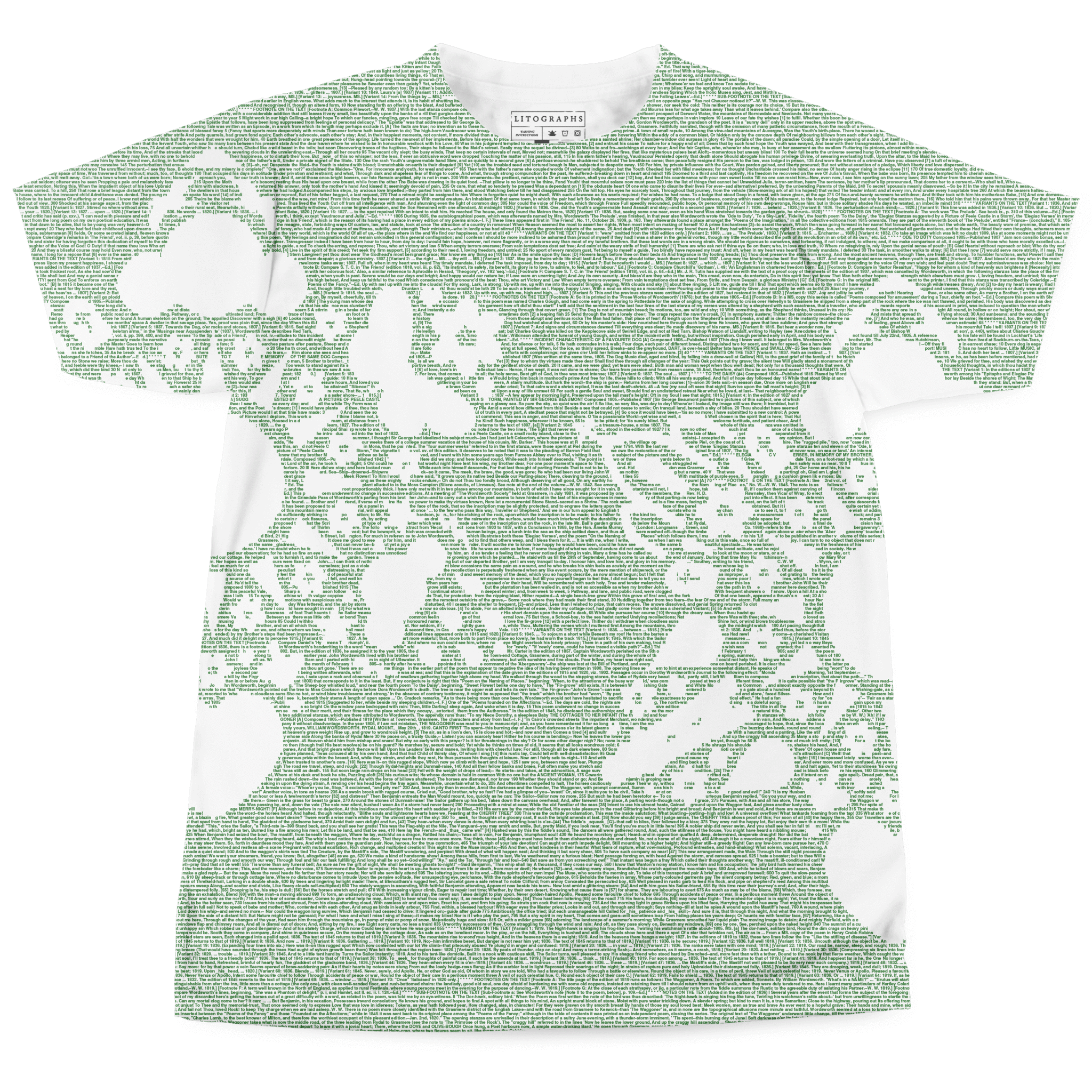 Litographs | The Poetical Works of William Wordsworth | Book T-Shirt