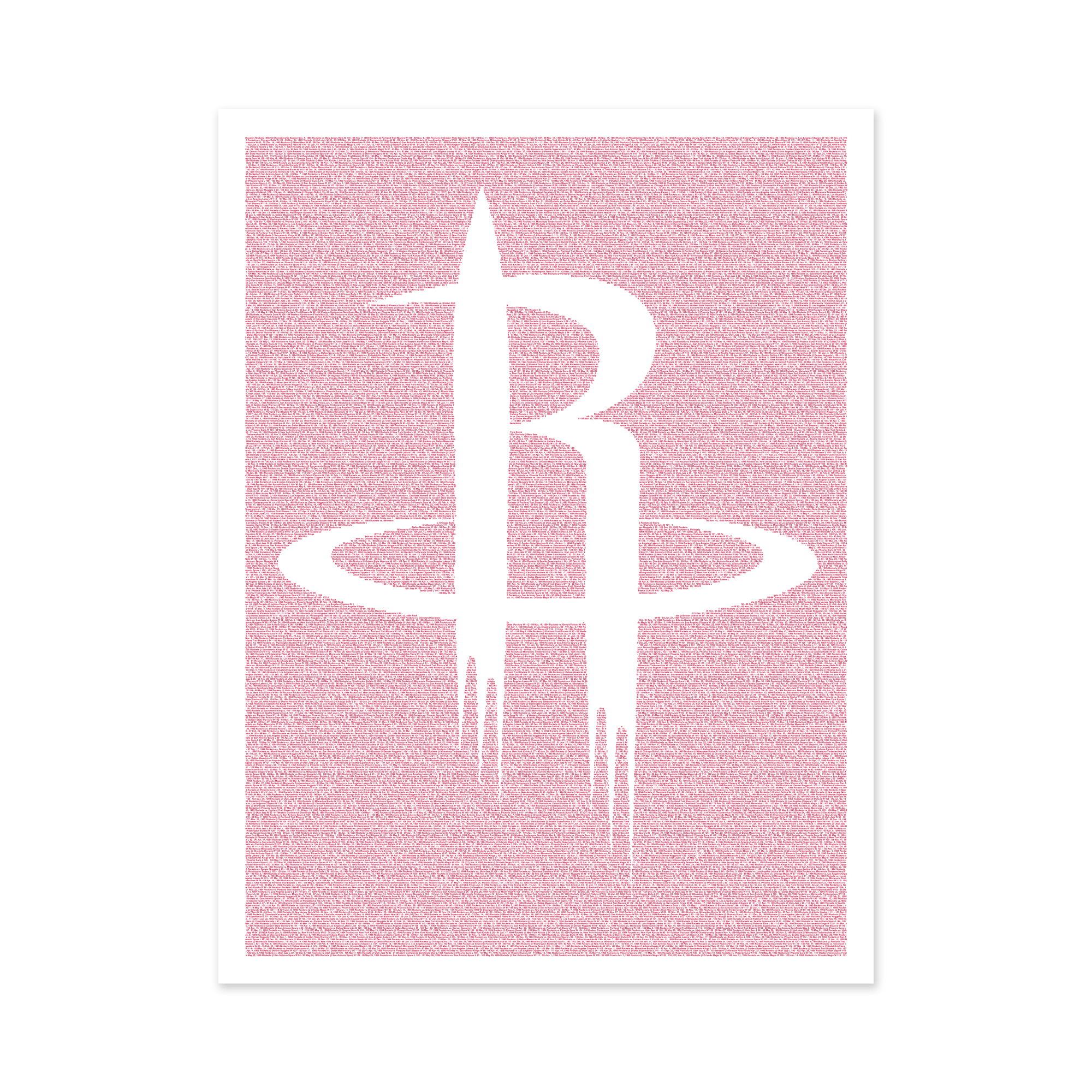 Litographs | Houston Rockets | Book Poster