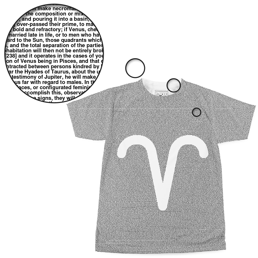 Litographs | Zodiac Signs: Aries | Book T-Shirt