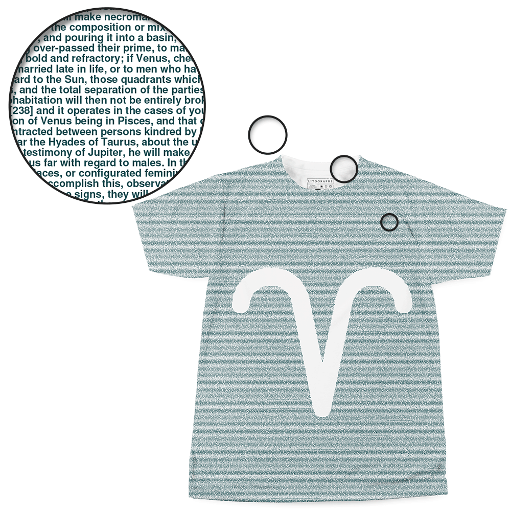 Litographs | Zodiac Signs: Aries | Book T-Shirt