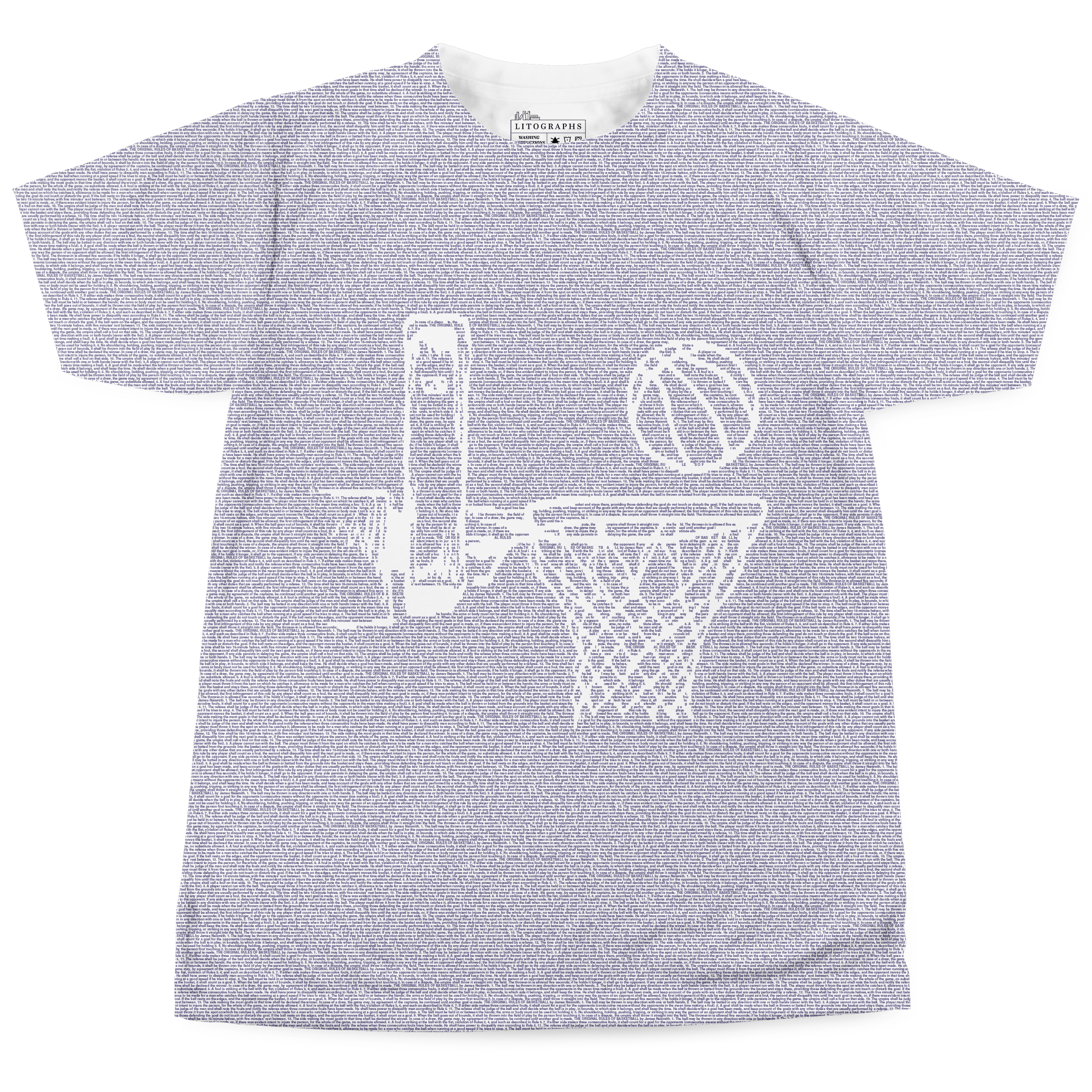 Litographs | The Original Rules of Basketball | Book T-Shirt