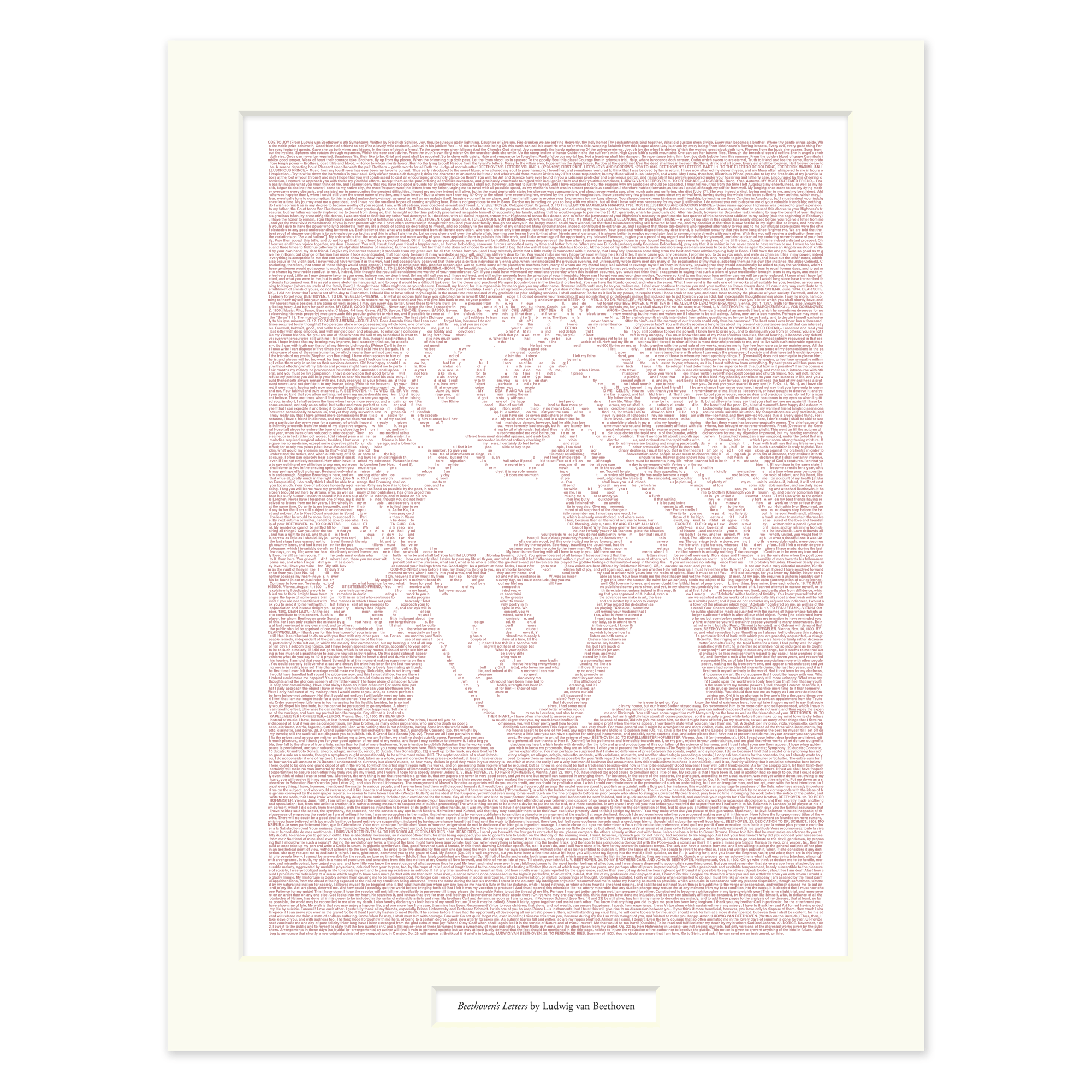 ヨウヘイ/LETTERS Litographs | Beethoven's Letters | Book Poster