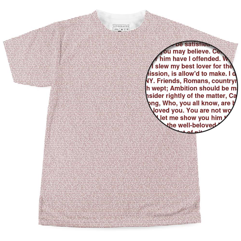 Litographs | Julius Caesar | Book T-Shirt