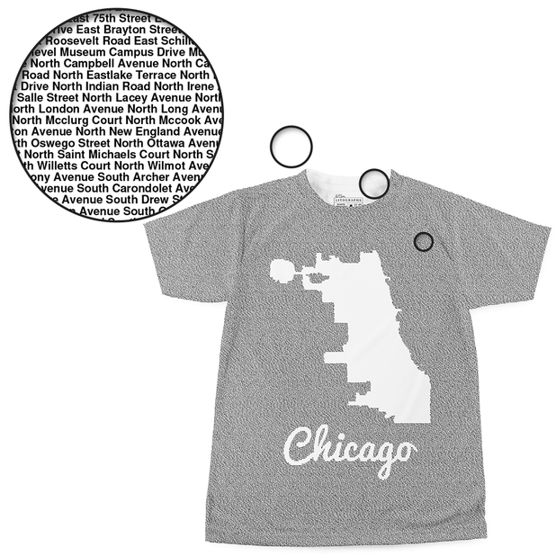 Litographs | The Streets of Chicago | Book T-Shirt