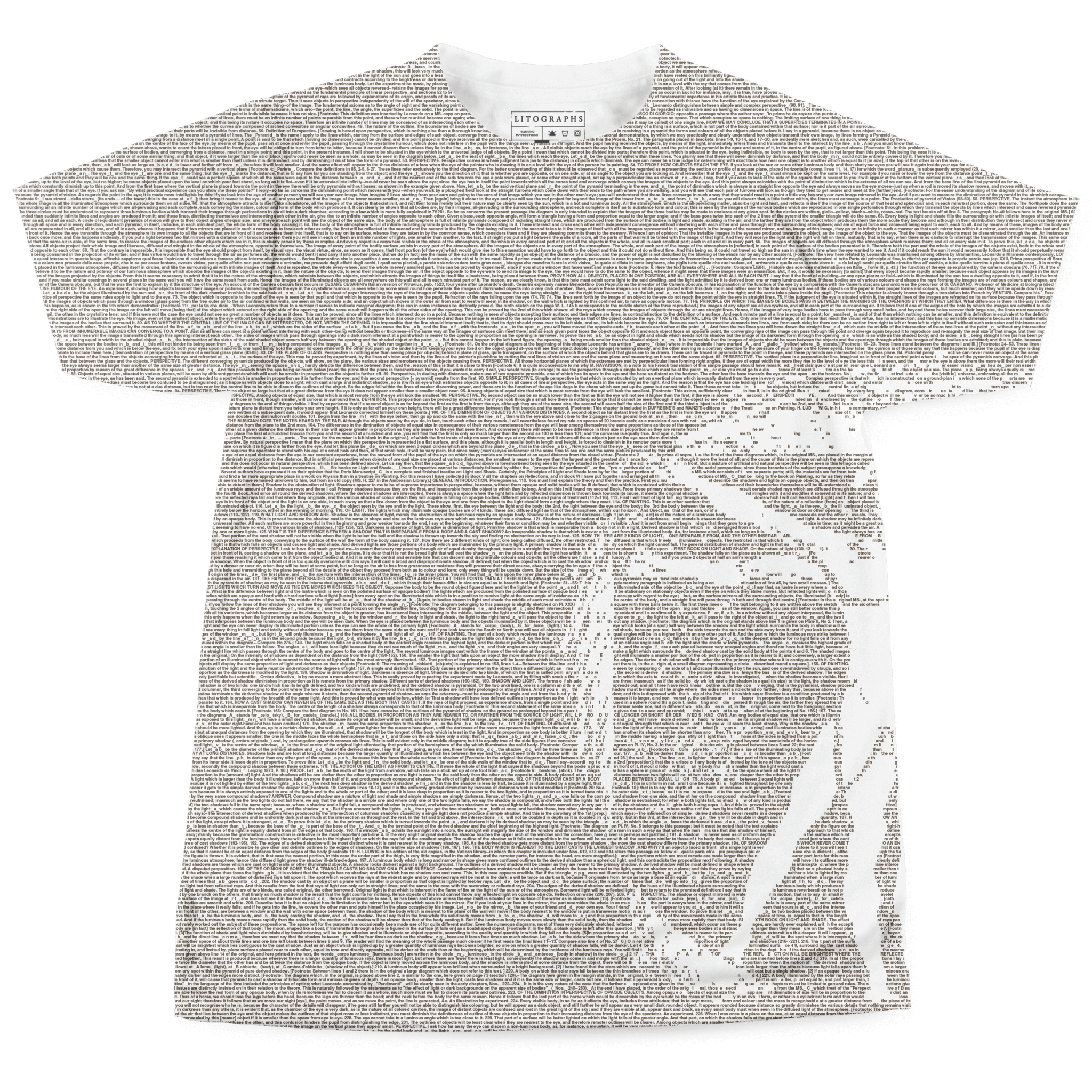 Pablo Vinci x The Anthology コラボtee Litographs | The Notebooks of Leonardo Da Vinci | Book T-Shirt
