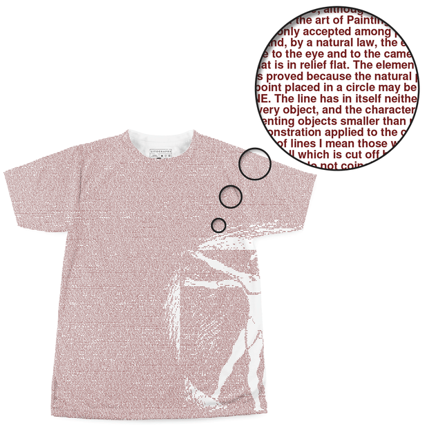 Litographs | The Notebooks of Leonardo Da Vinci | Book T-Shirt Litographs | The Notebooks of Leonardo Da Vinci | Book T-Shirt