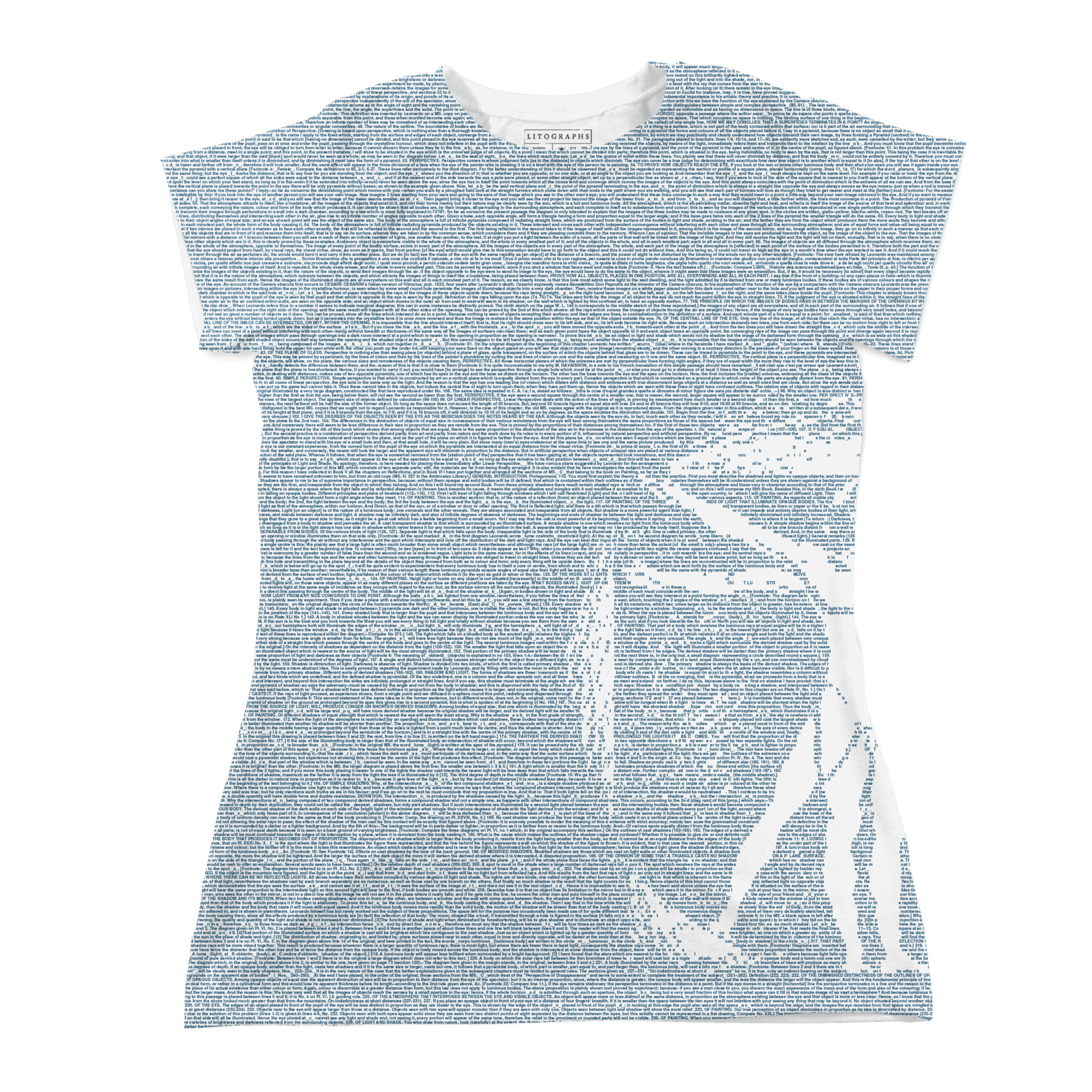 Litographs | The Notebooks of Leonardo Da Vinci | Book T-Shirt