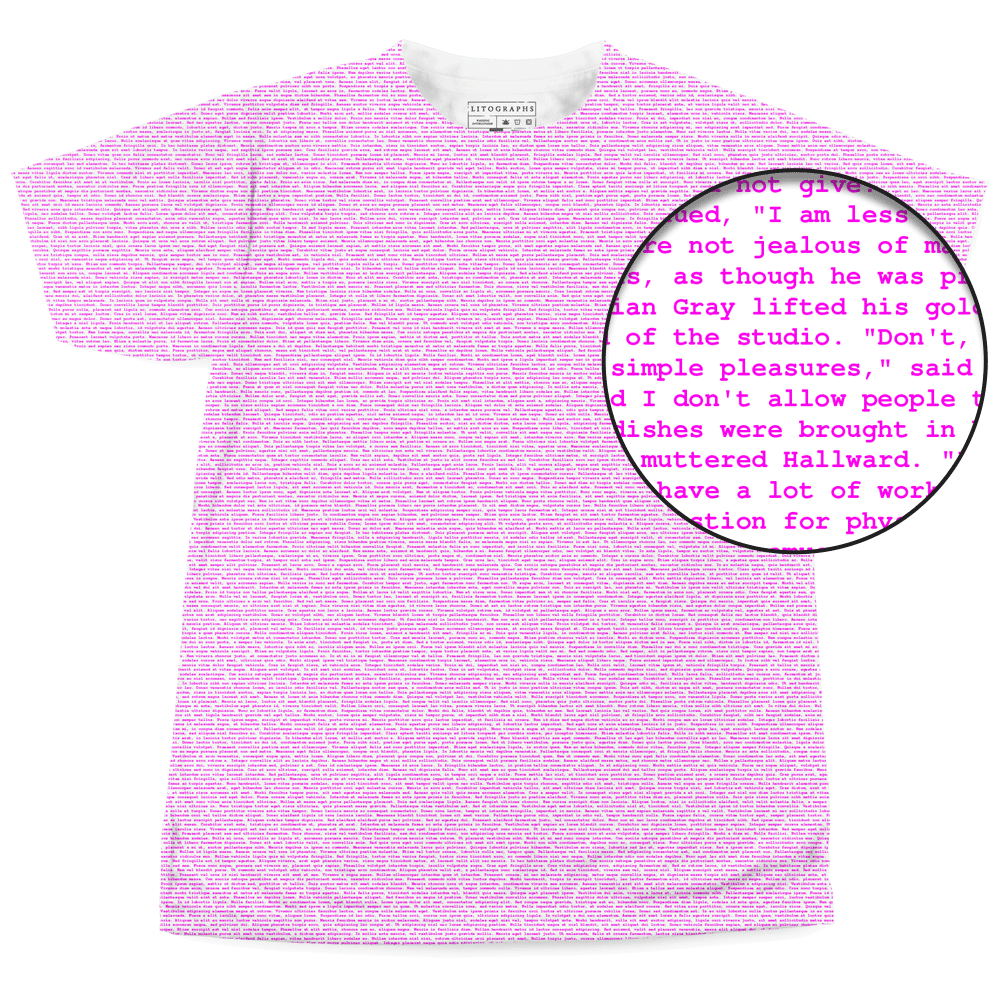 Women's T-Shirts [Out of Print] Oscar Wilde / The Picture of Dorian Gray Scoop Neck Tee [Gilded] (Black) (Womens) The Picture of Dorian Gray by Oscar Wilde Shirt, Heather