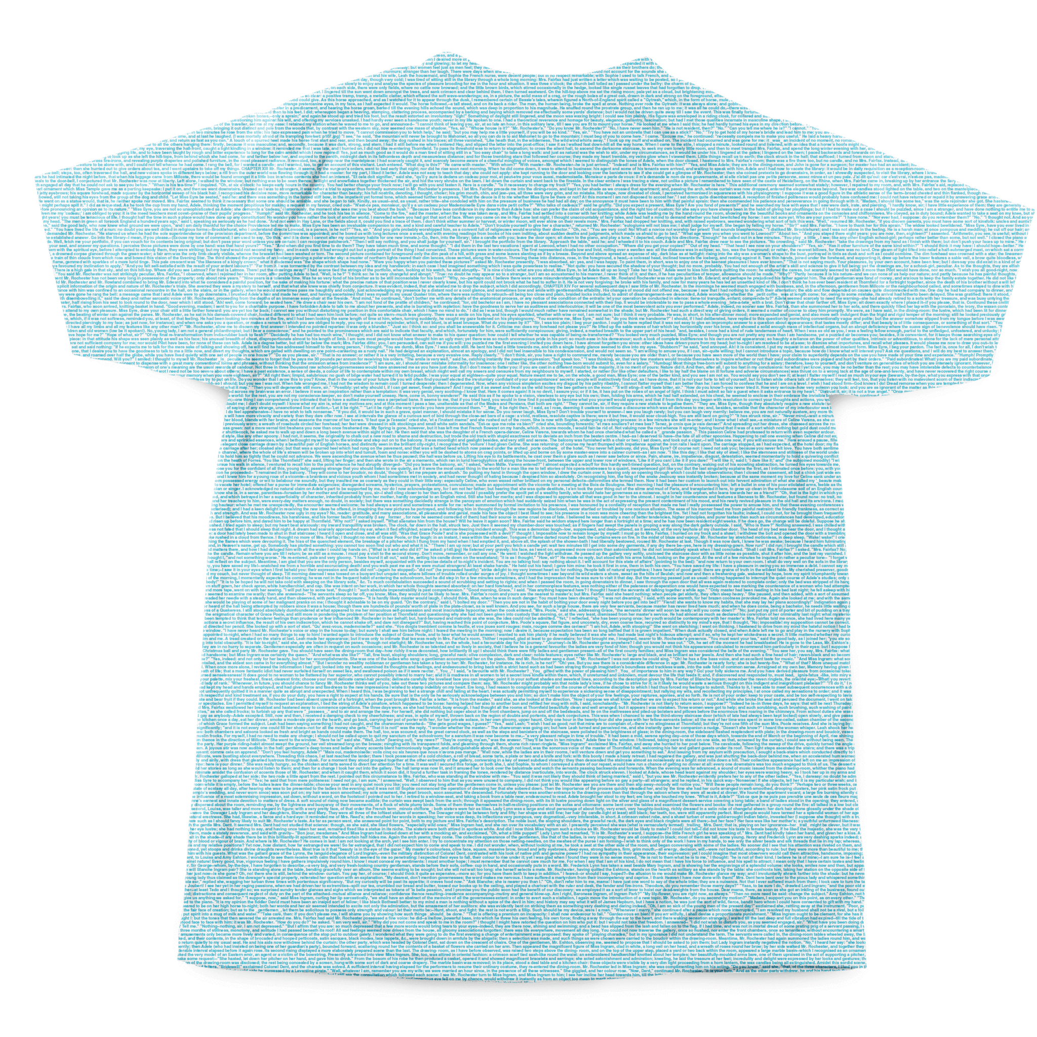 Women's T-Shirts [Out of Print] Charlotte Bront&#235; / Jane Eyre Relaxed Fit Tee (Vintage Navy) (Womens) Litographs | Jane Eyre | Book T-Shirt