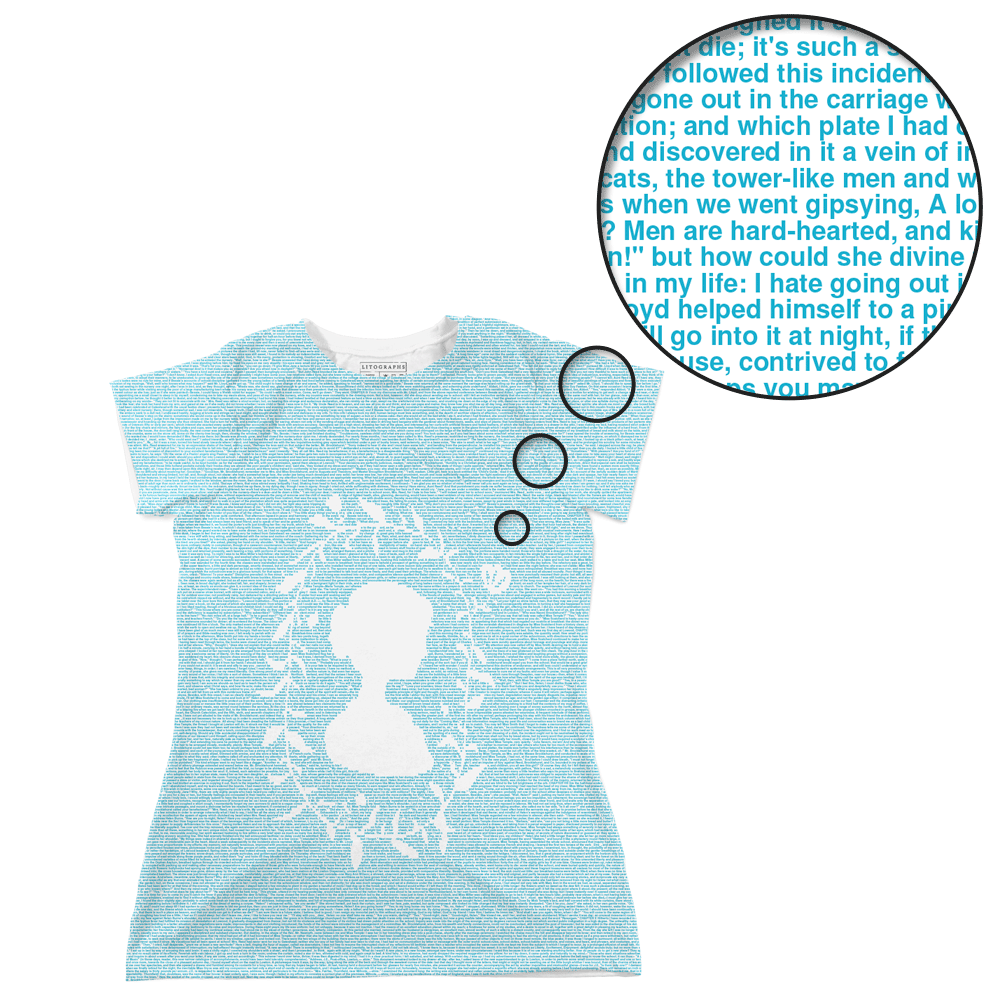 Women's T-Shirts [Out of Print] Charlotte Bront&#235; / Jane Eyre Relaxed Fit Tee (Vintage Navy) (Womens) Amazon.com: Jane Eyre Charlotte Bronte Vintage Text Reader