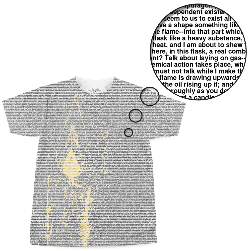 Litographs | The Chemical History of a Candle | Book T-Shirt