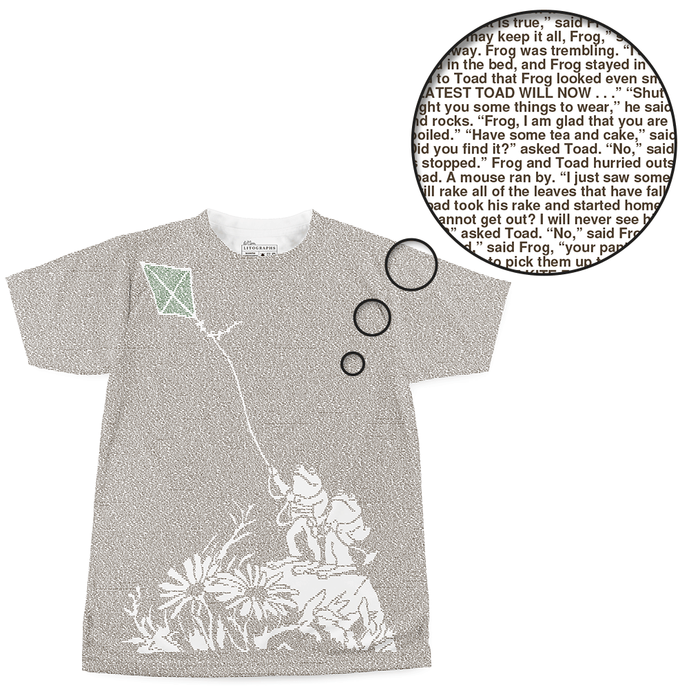 Frog and Toad Entire Book On T Shirt
