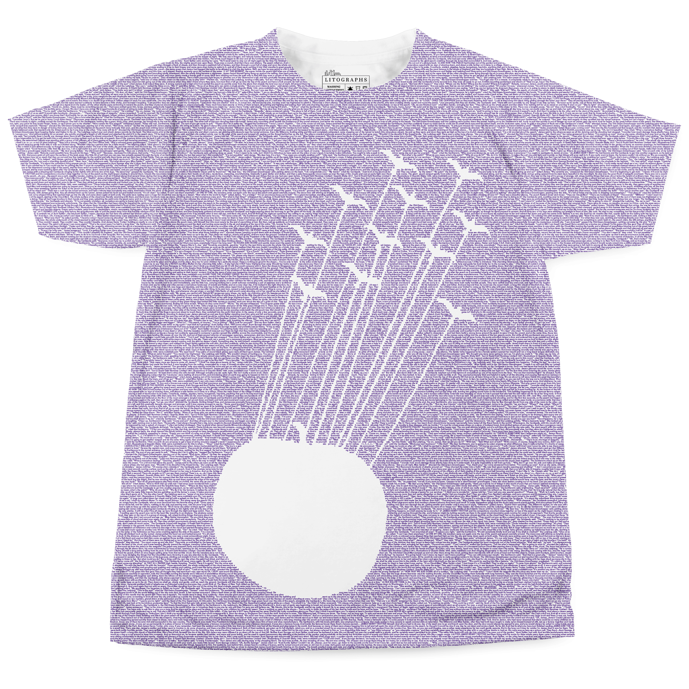 Litographs | James and the Giant Peach | Book T-Shirt
