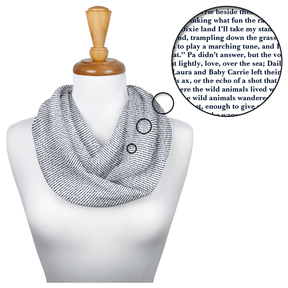 小物 S signature script scarf Litographs | Little House on the Prairie | Book Scarf