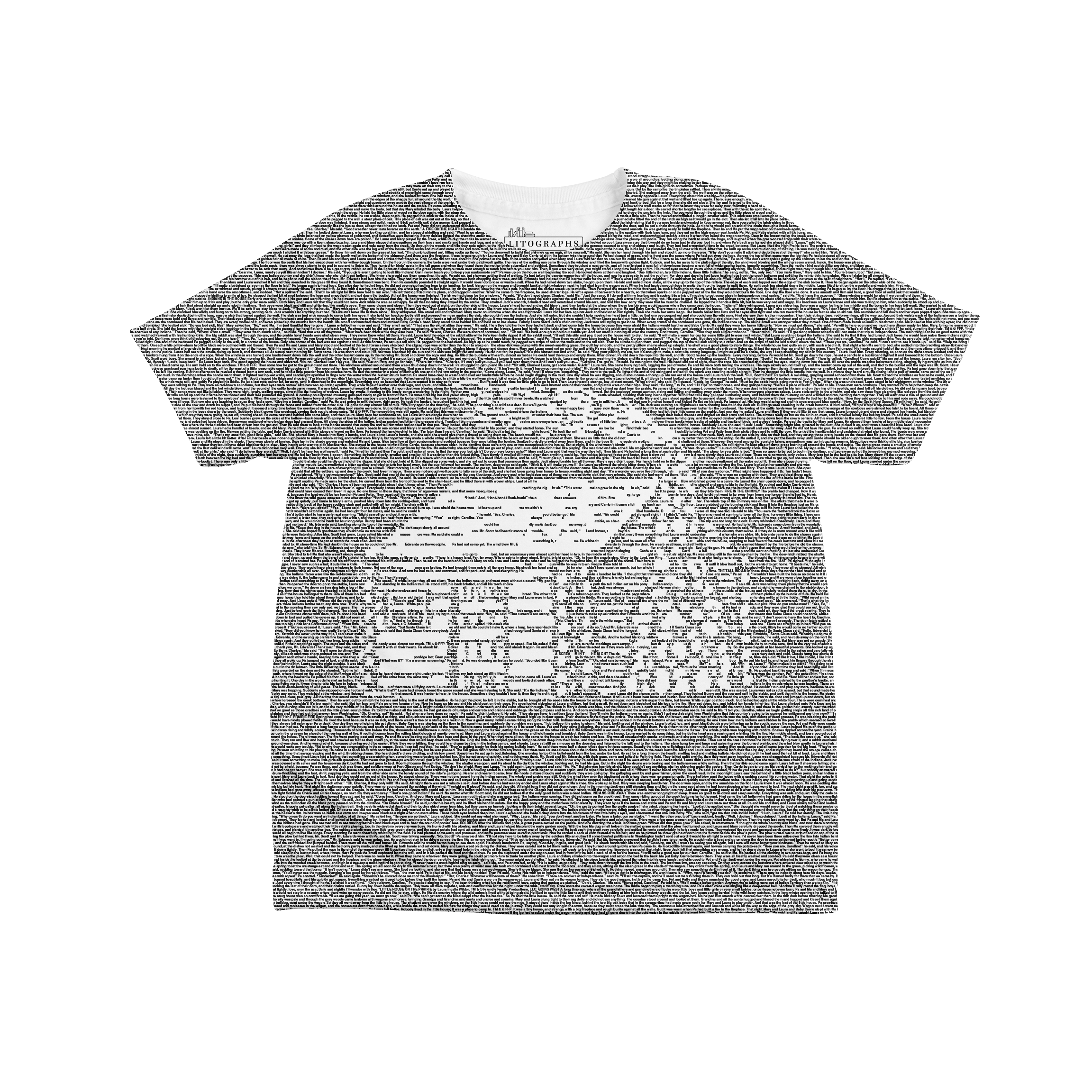 K*a様 【House on the Hill】L/S Tee (Checker Litographs | Little House on the Prairie | Book T-Shirt