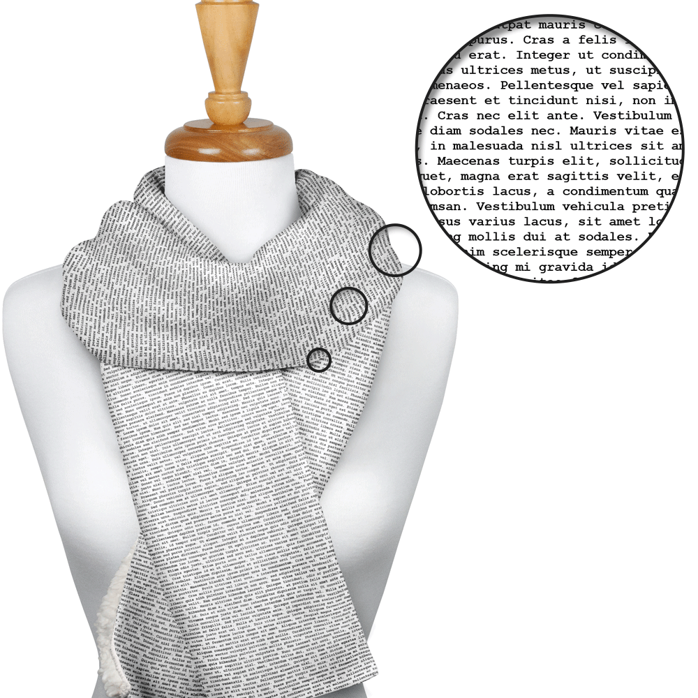 Book cheap print scarf