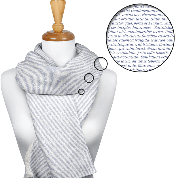Scarf printed with hotsell words