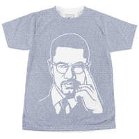 malcolmx_tee_unisex_navyblue_front
