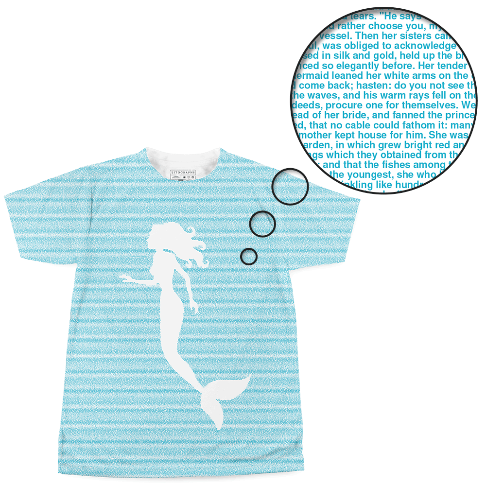 Litographs The Little Mermaid Book T Shirt
