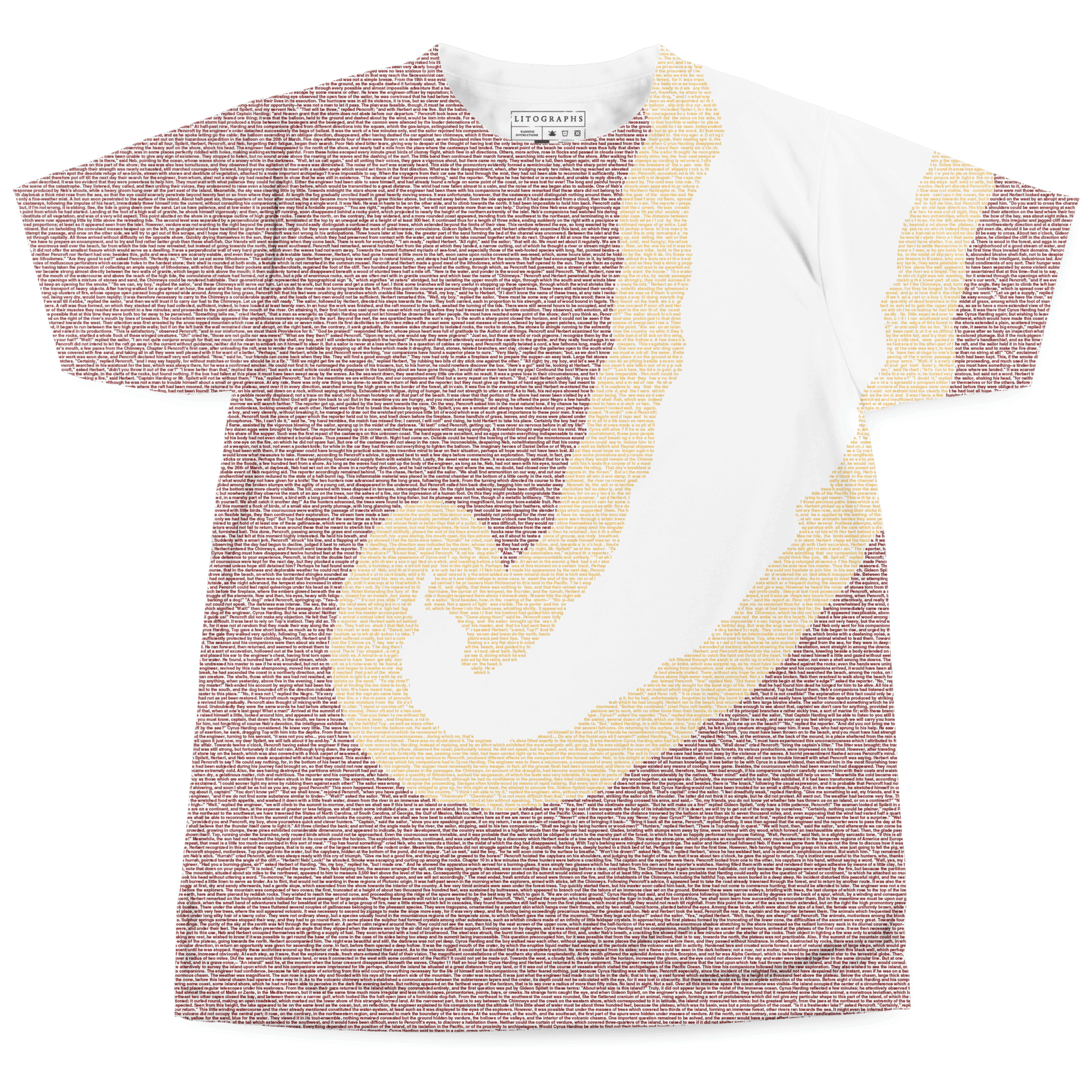 Litographs | The Mysterious Island | Book T-Shirt