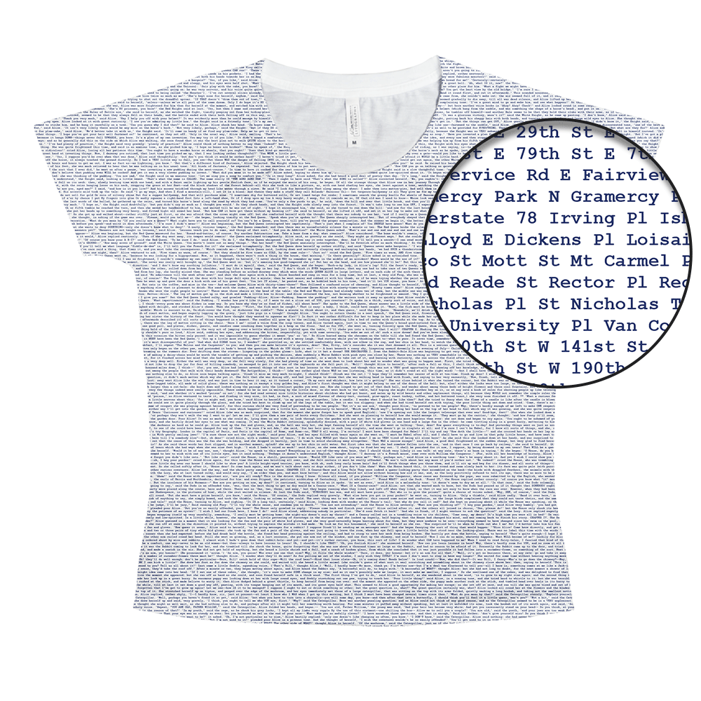 Litographs | The Streets of New York City | Book T-Shirt