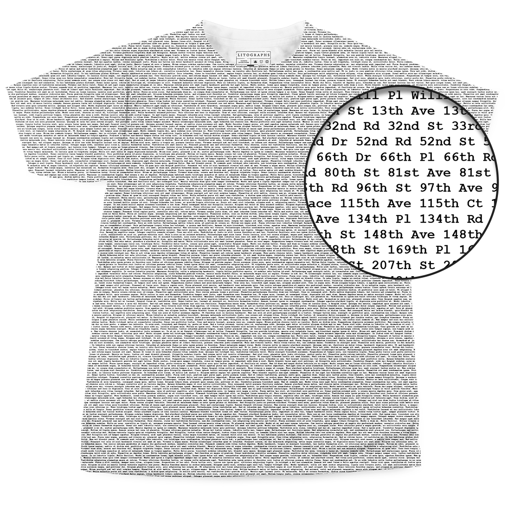 Litographs | The Streets of New York City | Book T-Shirt