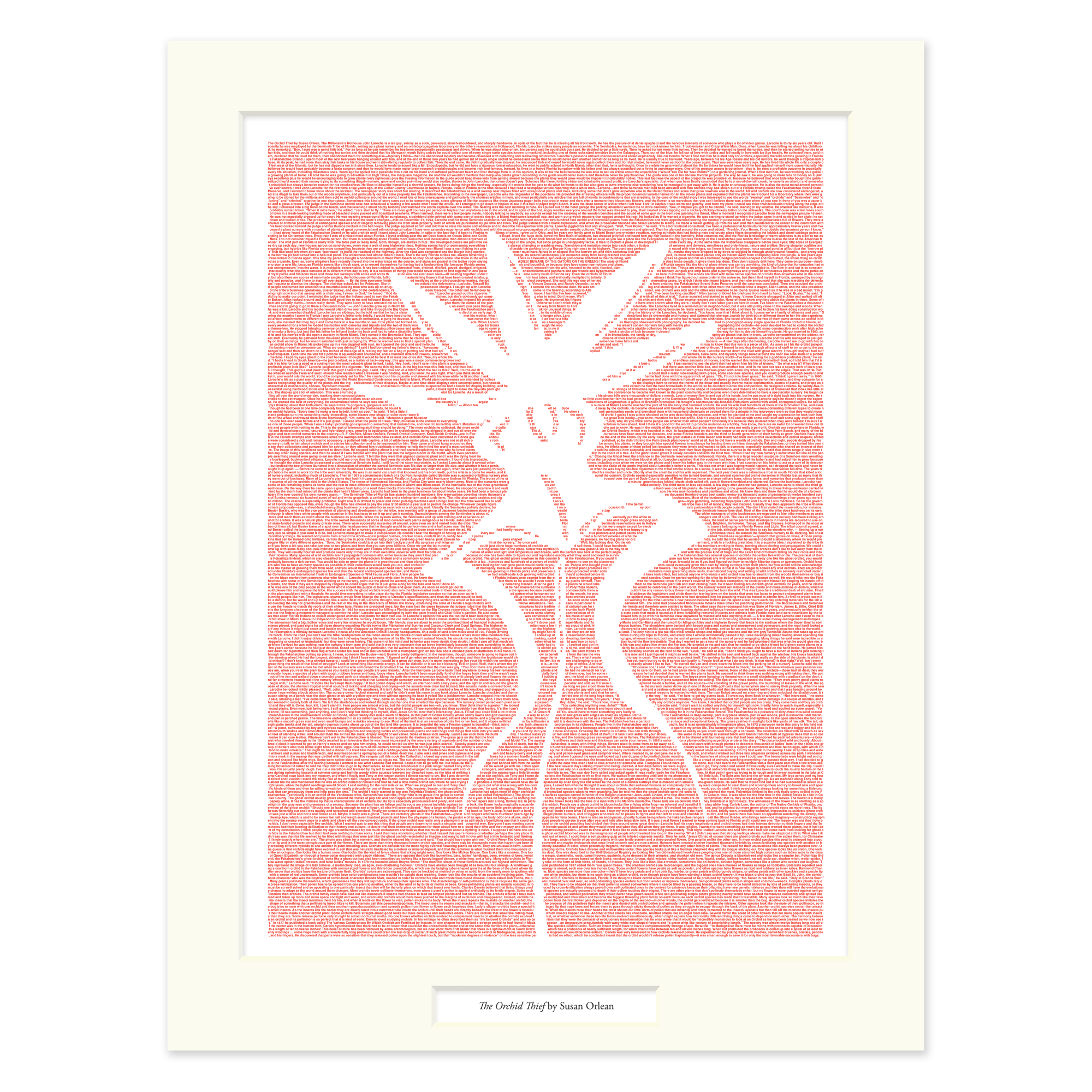 Litographs | The Orchid Thief | Book Poster