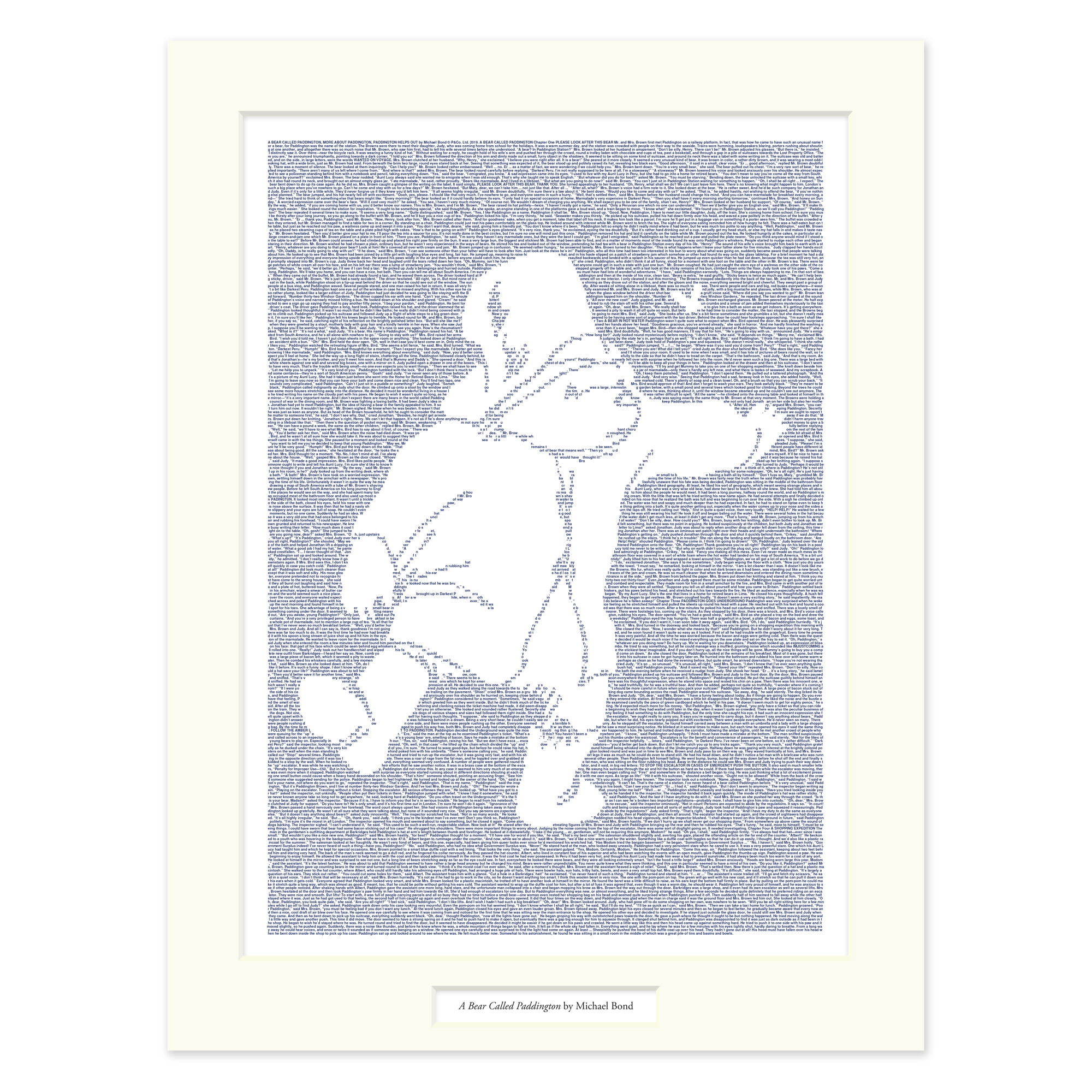Litographs A Bear Called Paddington Book Poster