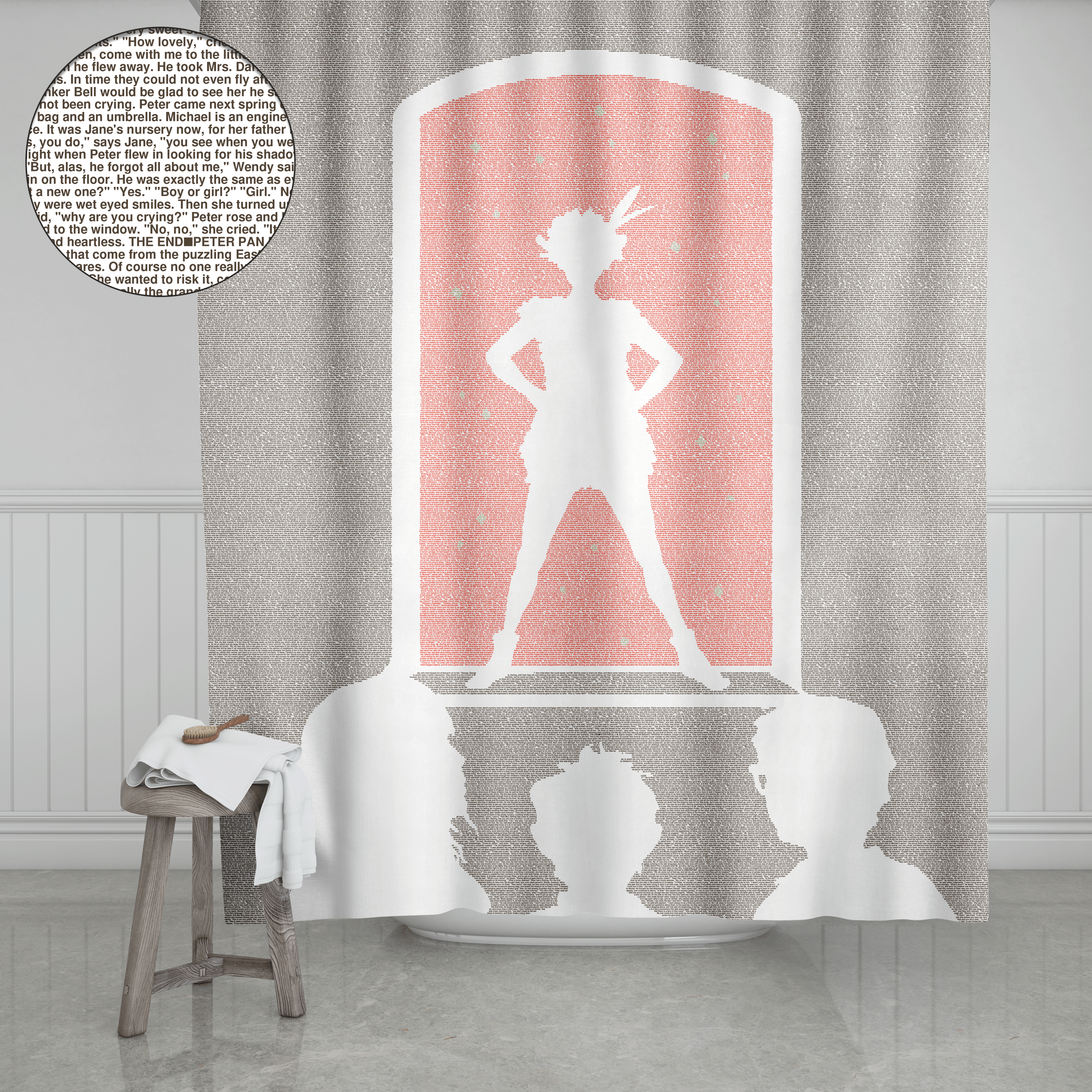 Litographs Peter Pan Book Shower Curtain