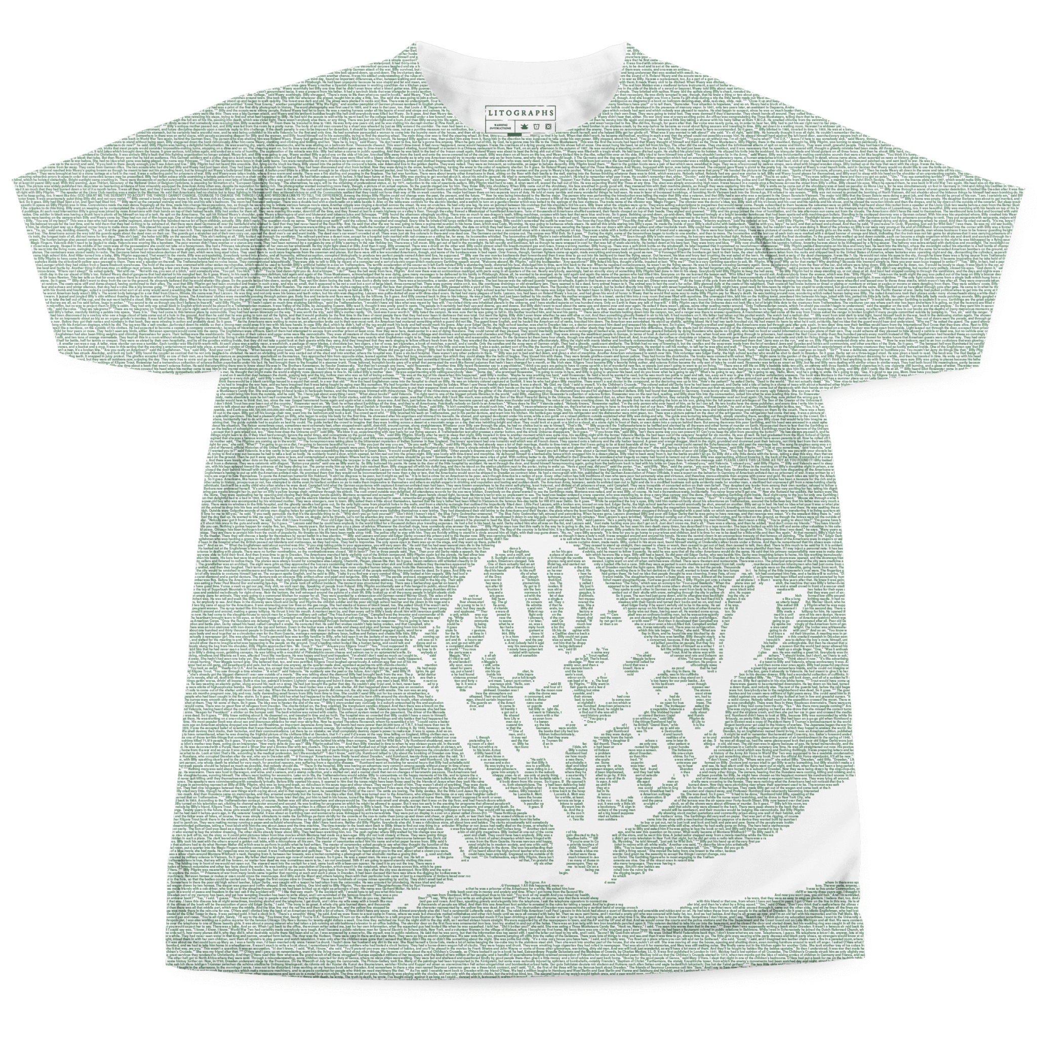 Women's T-Shirts [Out of Print]  Vonnegut / Slaughterhouse-Five Tee (White) (Womens) Litographs | Slaughterhouse-Five | Book T-Shirt