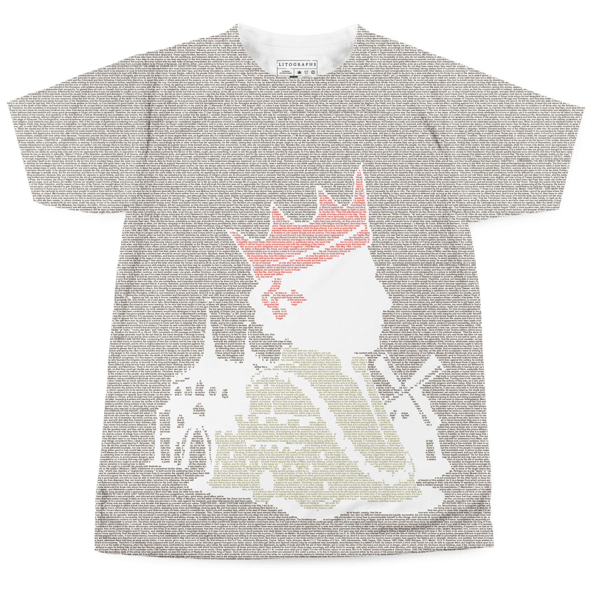 Litographs | The Prince | Book T-Shirt Litographs | The Prince | Book T-Shirt