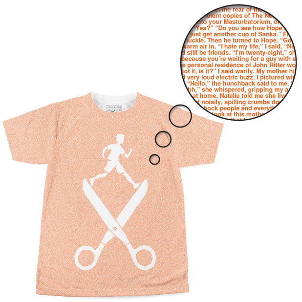Running with clearance scissors t shirt