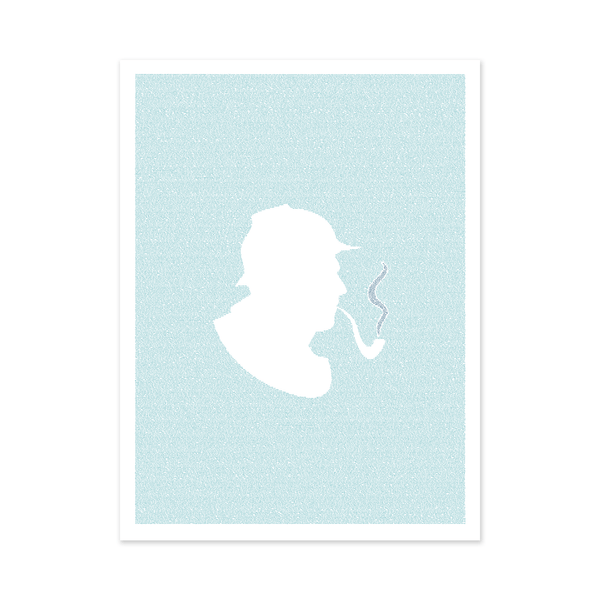 直筆サイン入り sherlock sherlock_18x24_lightblue3_gran