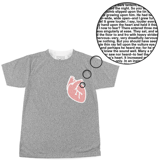 The Tell-Tale Heart T Shirt, Edgar Allan Poe T Shirt