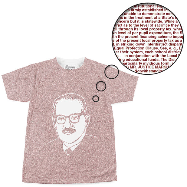 Litographs Supreme Court Opinions of Thurgood Marshall Book T Shirt