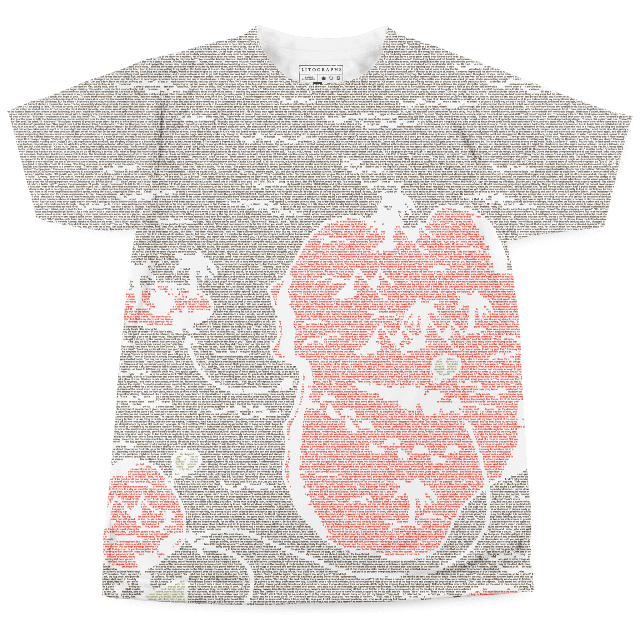 Litographs | Treasure Island | Book T-Shirt