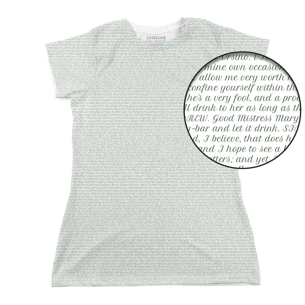 Women's T-Shirts [Out of Print] William Shakespeare / Twelfth Night Scoop Neck Tee (White) (Womens) Litographs | Twelfth Night | Book T-Shirt