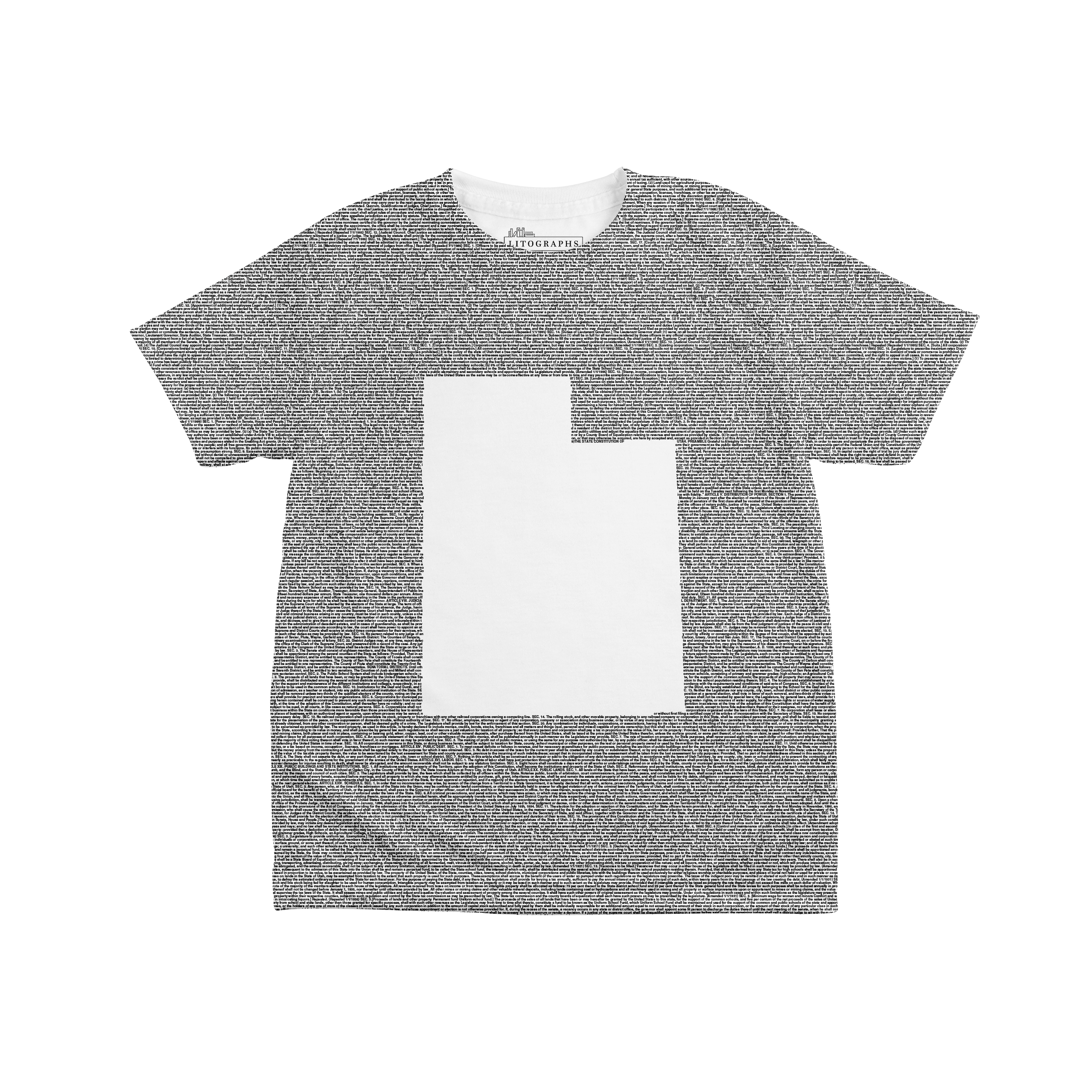 Litographs | Utah&rsquo;s Constitution | Book T-Shirt