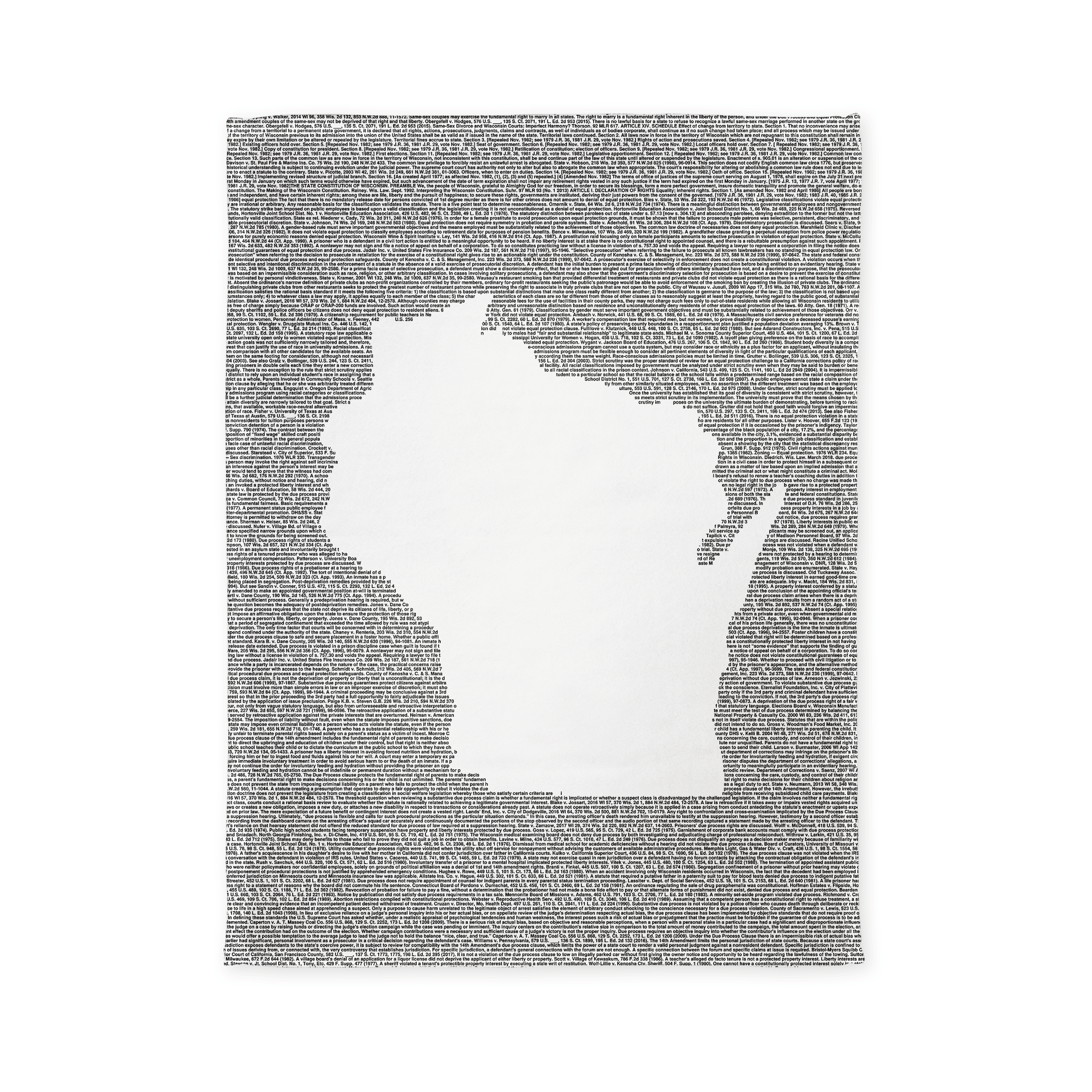 Litographs | Wisconsin’s Constitution | Book Blanket