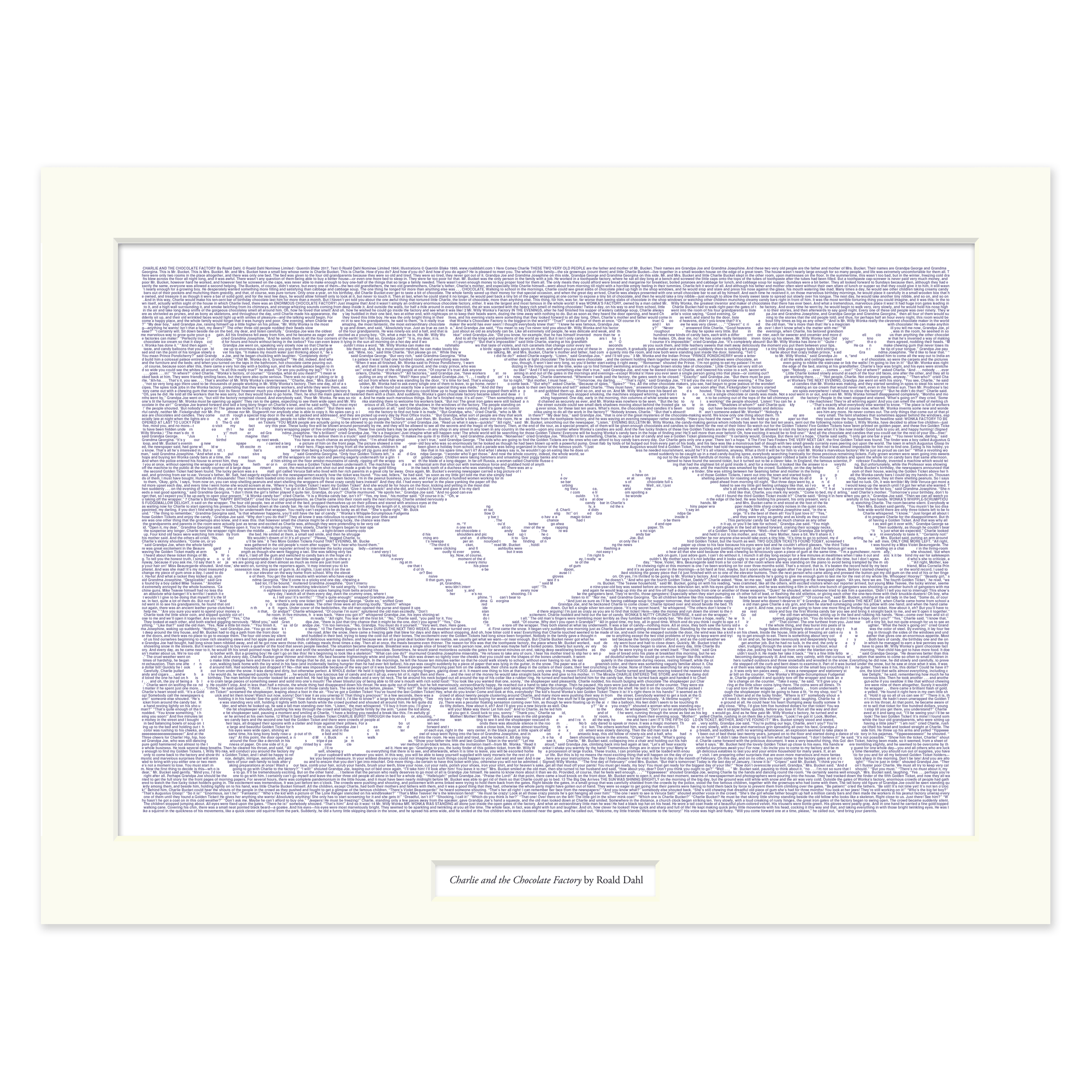Litographs | Charlie and the Chocolate Factory | Book Poster